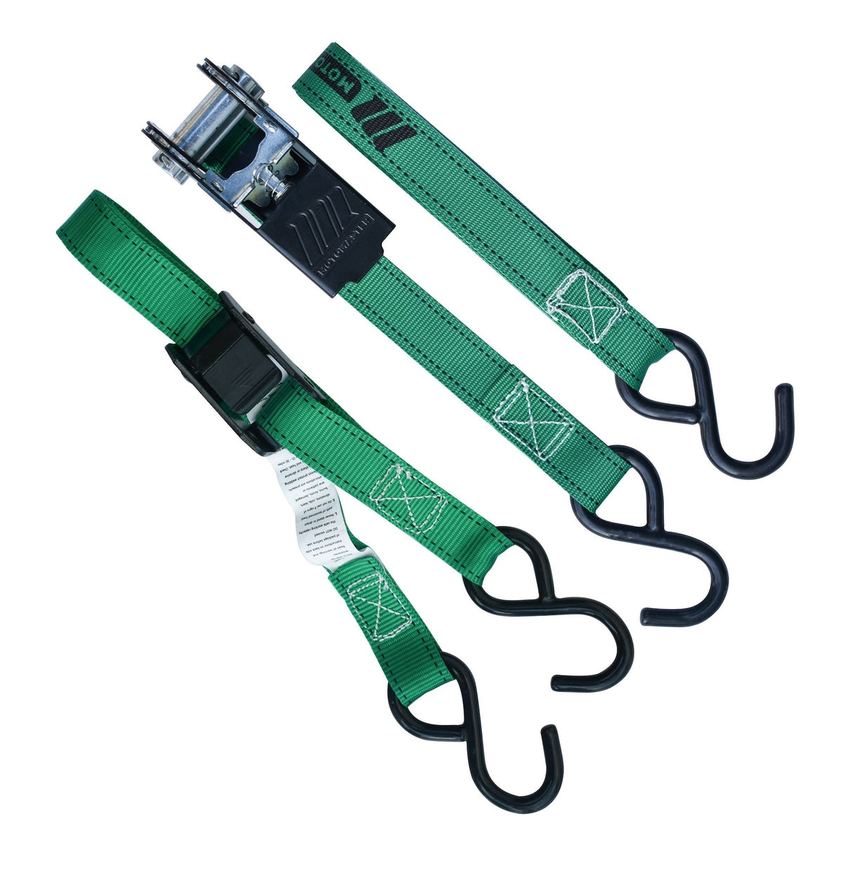 900-lb Ratchet/Cambuckle Tie-Down Straps, Non-Padded, 1-in x 10-ft, 4-pk V0C4 - product image 2