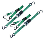 900-lb Ratchet/Cambuckle Tie-Down Straps, Non-Padded, 1-in x 10-ft, 4-pk V0C4 - product image 3