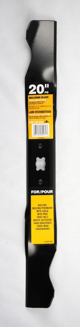 Mulching Lawn Mower Replacement Blade with Star Center Hole, 20-in, Black Q9A0 - product image 1