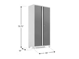 Bold Series Lockable 24-Gauge Steel RTA Storage Locker with 3 Shelves, Platinum/White, 36-in T5S0 - product image 5
