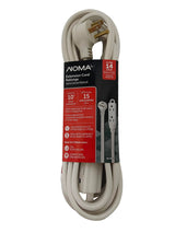 14/3 Indoor Extension Cord with Right Angle Plug, 3 Grounded Outlets, White H4A0 - product image 1