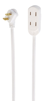 15-ft 16/2 Indoor Extension Cord, 3 Outlets, Flat Plug, White F0R3 - product image 4