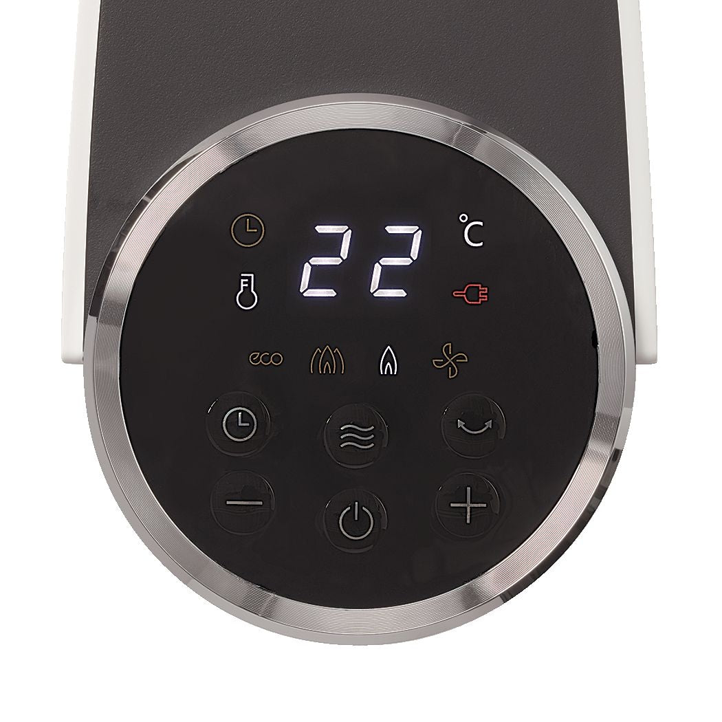 Digital Tower Ceramic Heater withRemote Control & Thermostat, 1500W, White, 24-in J0A4 - product image 2