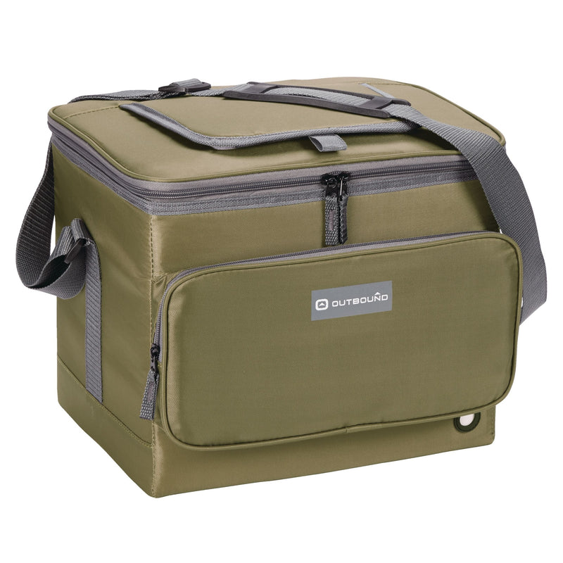 Collapsible Soft Cooler, Olive, 24 Can, 40-L K7K6