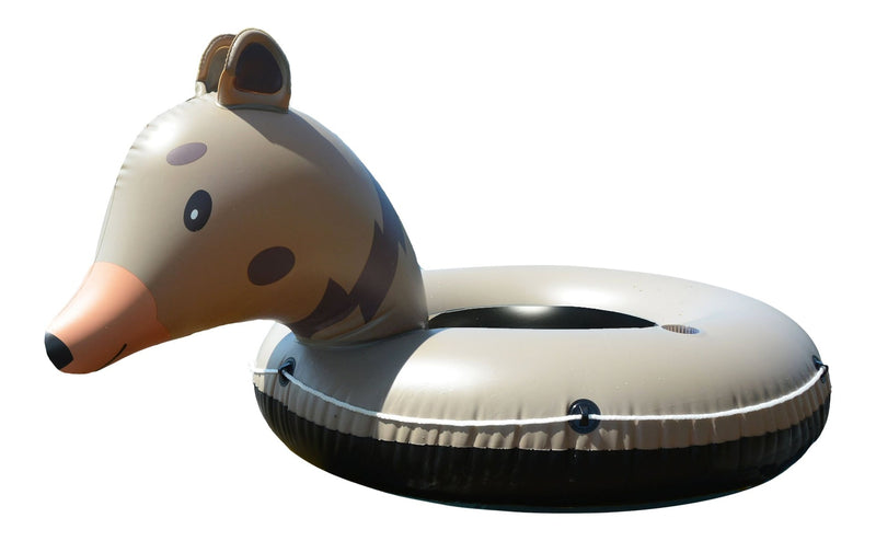 Inflatable Bear River/Lake Tube, 1-Person, Brown S8C7