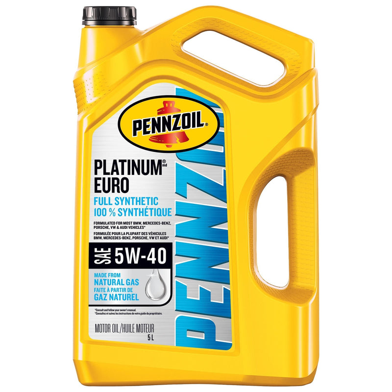 Platinum Euro 5W40 Synthetic Engine/Motor Oil, 5-L C6D1