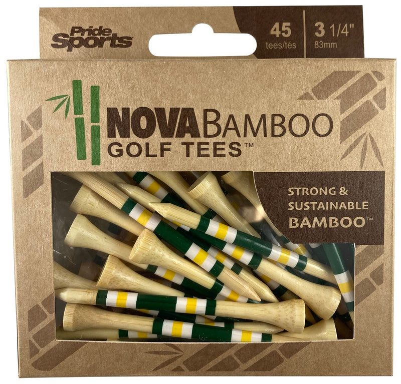 Nova Bamboo Golf Tees, 3 1/4-in, 45-pk L4C0