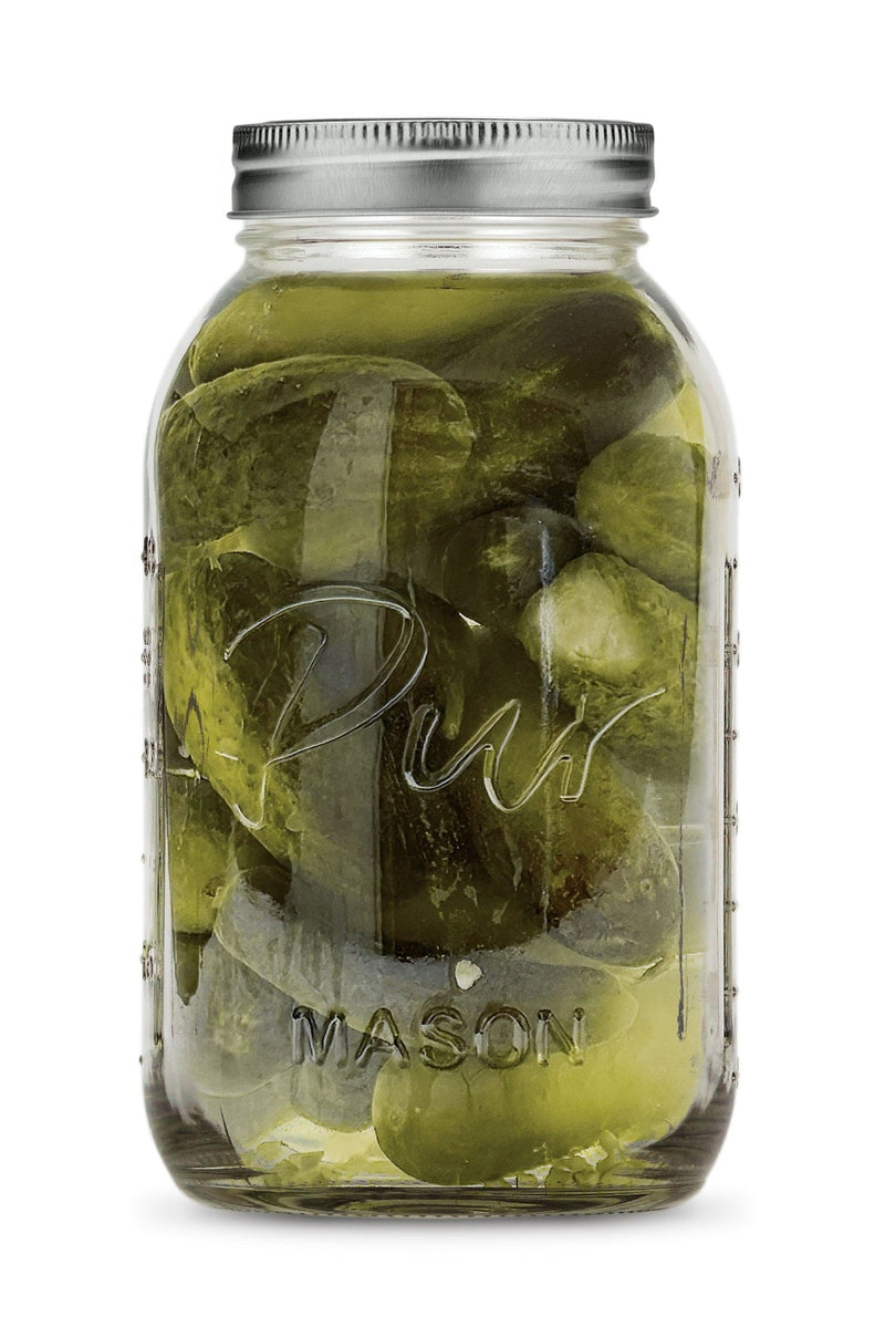 XL 64-oz BPA-Free Mason Jar with Canning Lid and Band, 6-pk D2J6