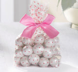 Cello Treat Party Bags, Pink/Clear, Hearts, 10-in, 12-pk, for Gender Reveal/Baby Shower N7I7 - product image 1