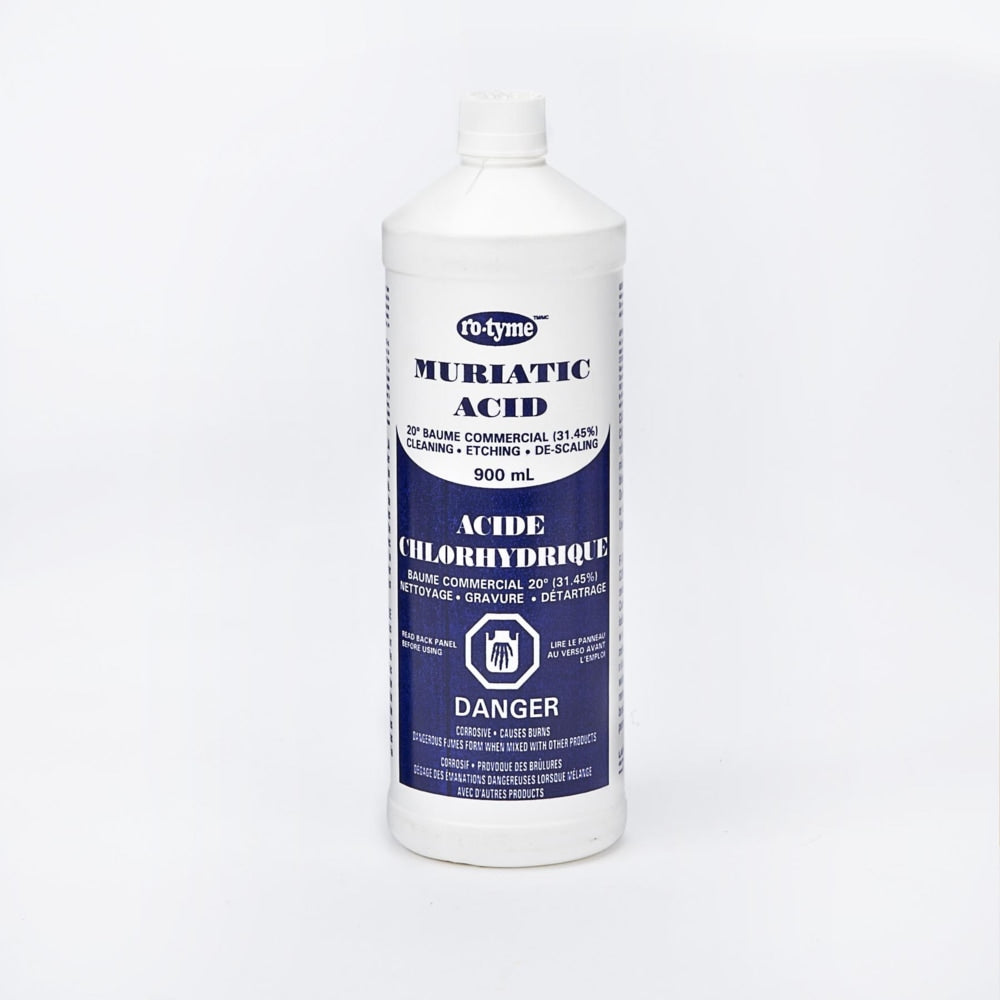 Muriatic Acid For Cleaning & Etching Concrete & Descaling Tile/Porcelain, 900-mL G5Q1 - product image 1
