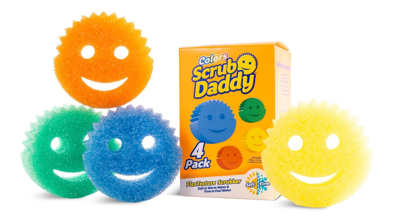 Colors Scratch-Free Cleaning Sponge/Scrubber with FlexTexture, 4-pk L7A4