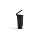 Plastic D-Shaped Step Garbage Can, Black, 50-L D8E1 - product image 7