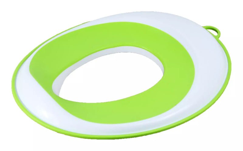 é Kids' Potty Training Toilet Seat, Anti-Slip Edges, White/Green P6W3
