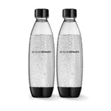 Slim Carbonating Bottle, Dishwasher Safe, BPA-Free, Black, 1-L, 2-pk K9A2 - product image 1