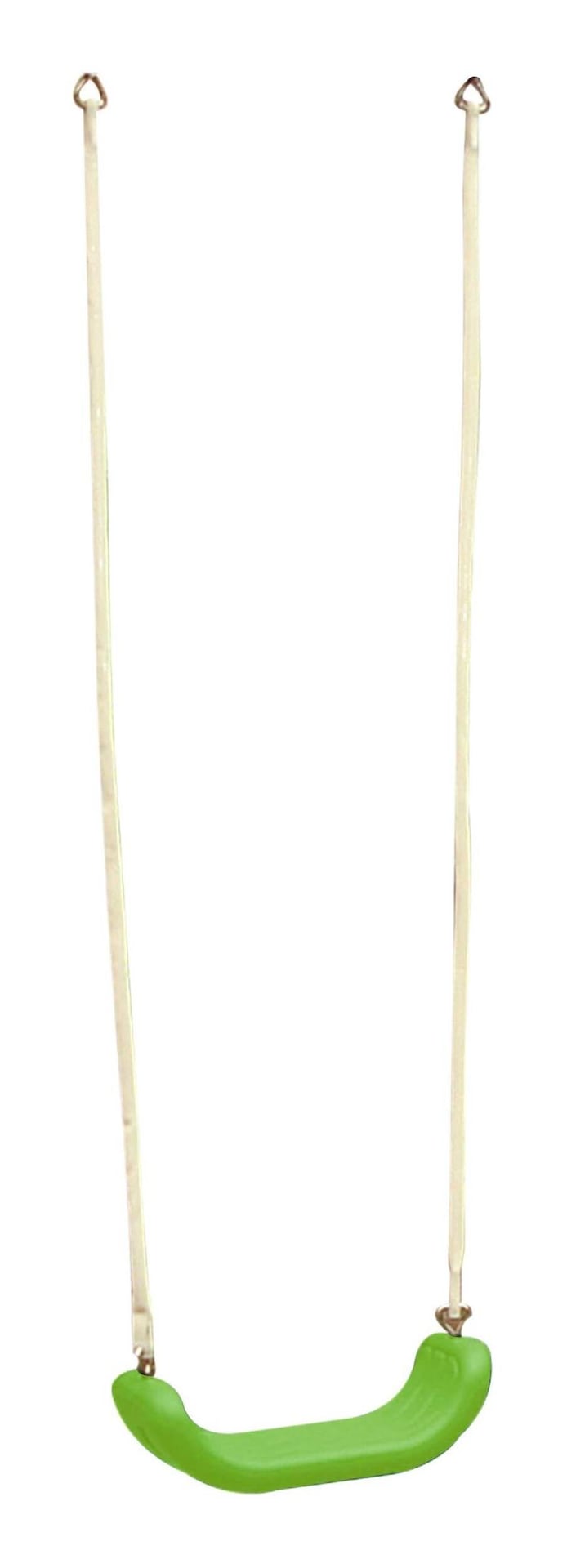 Outdoor Replacement Swing Seat with Two Rings and a Rope, Ages 4+, Green W1G0