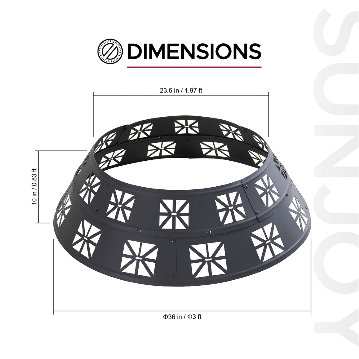 Shelton Fire Ring, Black B4D7 - product image 5