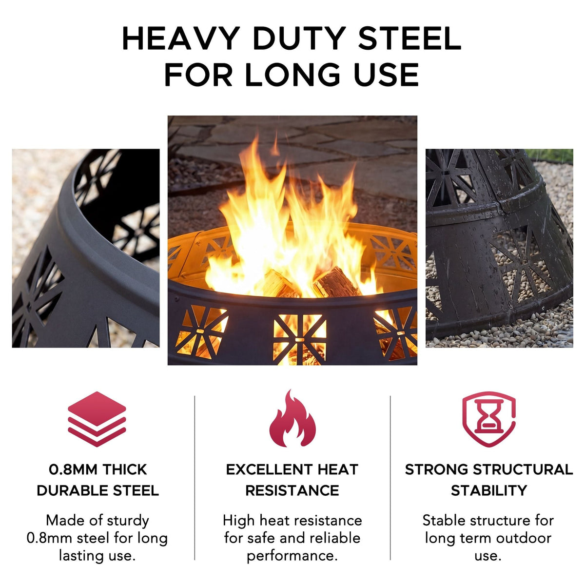 Shelton Fire Ring, Black B4D7 - product image 6