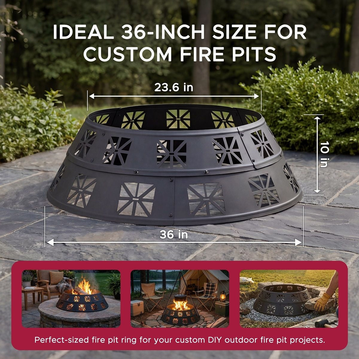 Shelton Fire Ring, Black B4D7 - product image 8