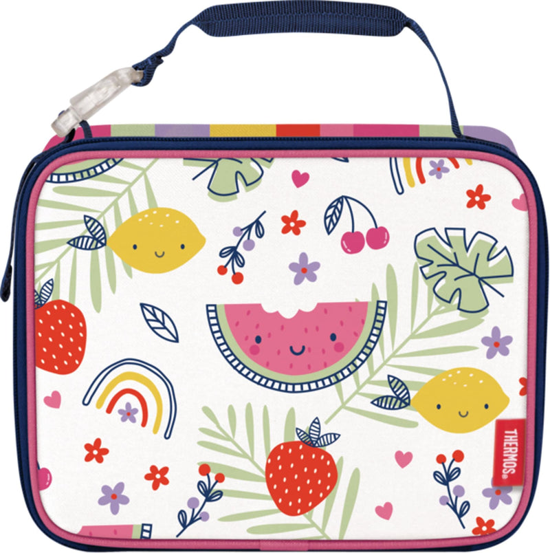 Kids Standard Insulated Soft Reusable Lunch Bag, Rainbow Fruit C4T9