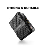 StackTech Top Portable Modular Plastic/Metal Tool Box with 4 Dividers and 4 Bins, IP65-Rated, Black V5V6 - product image 8