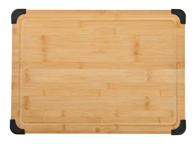 Non-Slip Bamboo Cutting Board, 15x21-in U1K6