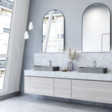 Basilica Gothic ConcretoStone 23x14-in Deep Grey Bathroom Sink/Basin with Rectangular Vessel L8N4 - product image 4