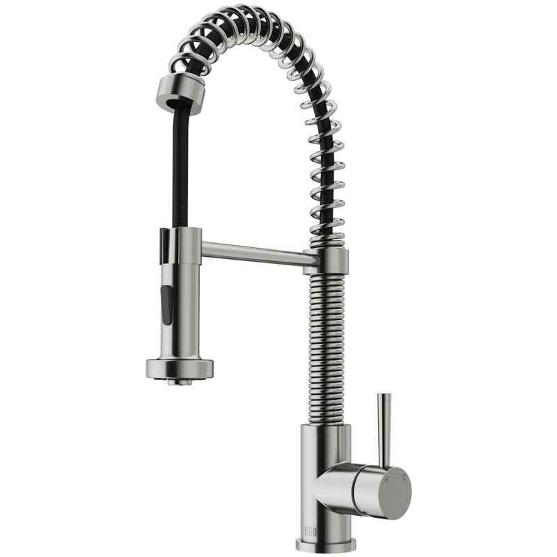 Edison Pull-Down Spray Kitchen Faucet, Stainless Steel J0I5