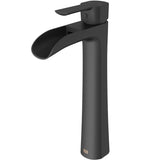 Niko Single Handle Single Hole Bathroom Sink Faucet, Matte Black G4E9 - product image 1