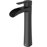 Niko Single Handle Single Hole Bathroom Sink Faucet, Matte Black G4E9 - product image 2