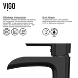Niko Single Handle Single Hole Bathroom Sink Faucet, Matte Black G4E9 - product image 6