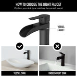 Niko Single Handle Single Hole Bathroom Sink Faucet, Matte Black G4E9 - product image 7