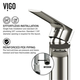 Norfolk Single Handle Vessel Bathroom Sink Faucet, WaterSense Certified, Brushed Nickel S6K2 - product image 5